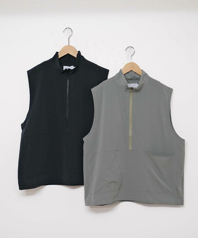 manual alphabet｜DOT AIR HALF ZIP VEST [[MA-J-407]][D]
