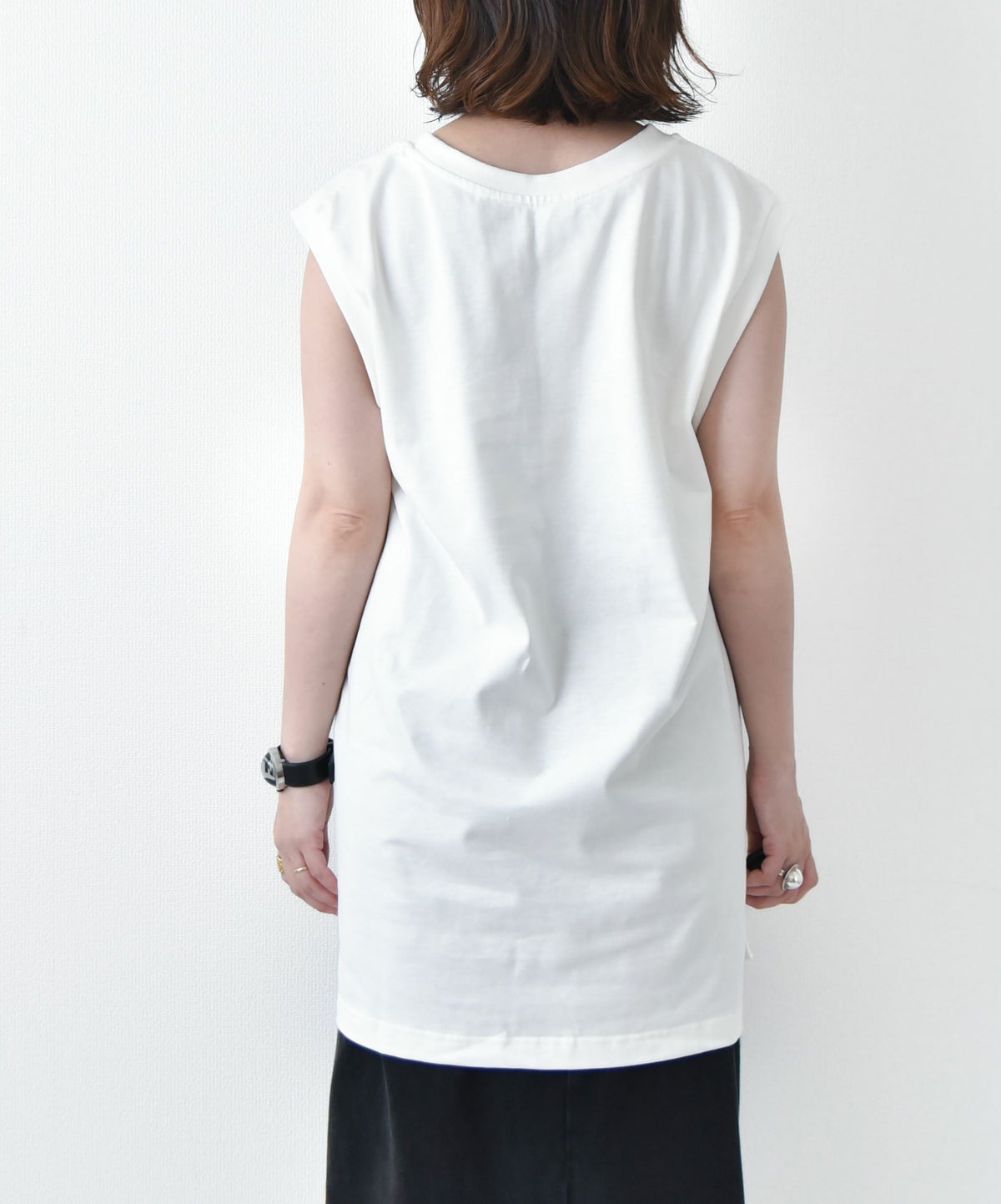 Audience｜サイドスリットノースリーブTシャツ [[AUD6636]][D]