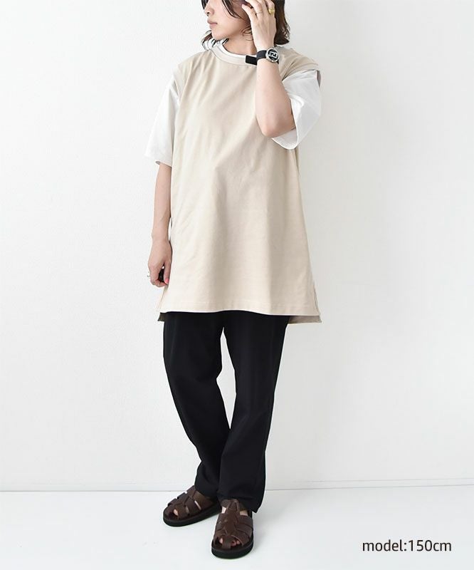 Audience｜サイドスリットノースリーブTシャツ [[AUD6636]][D]