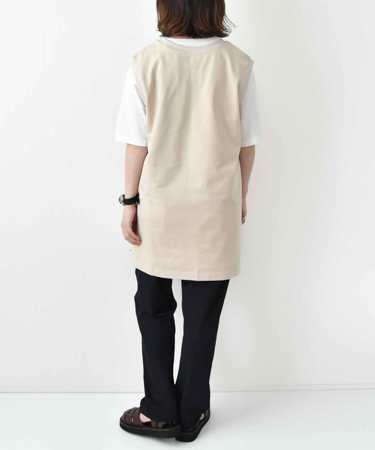 Audience｜サイドスリットノースリーブTシャツ [[AUD6636]][D]