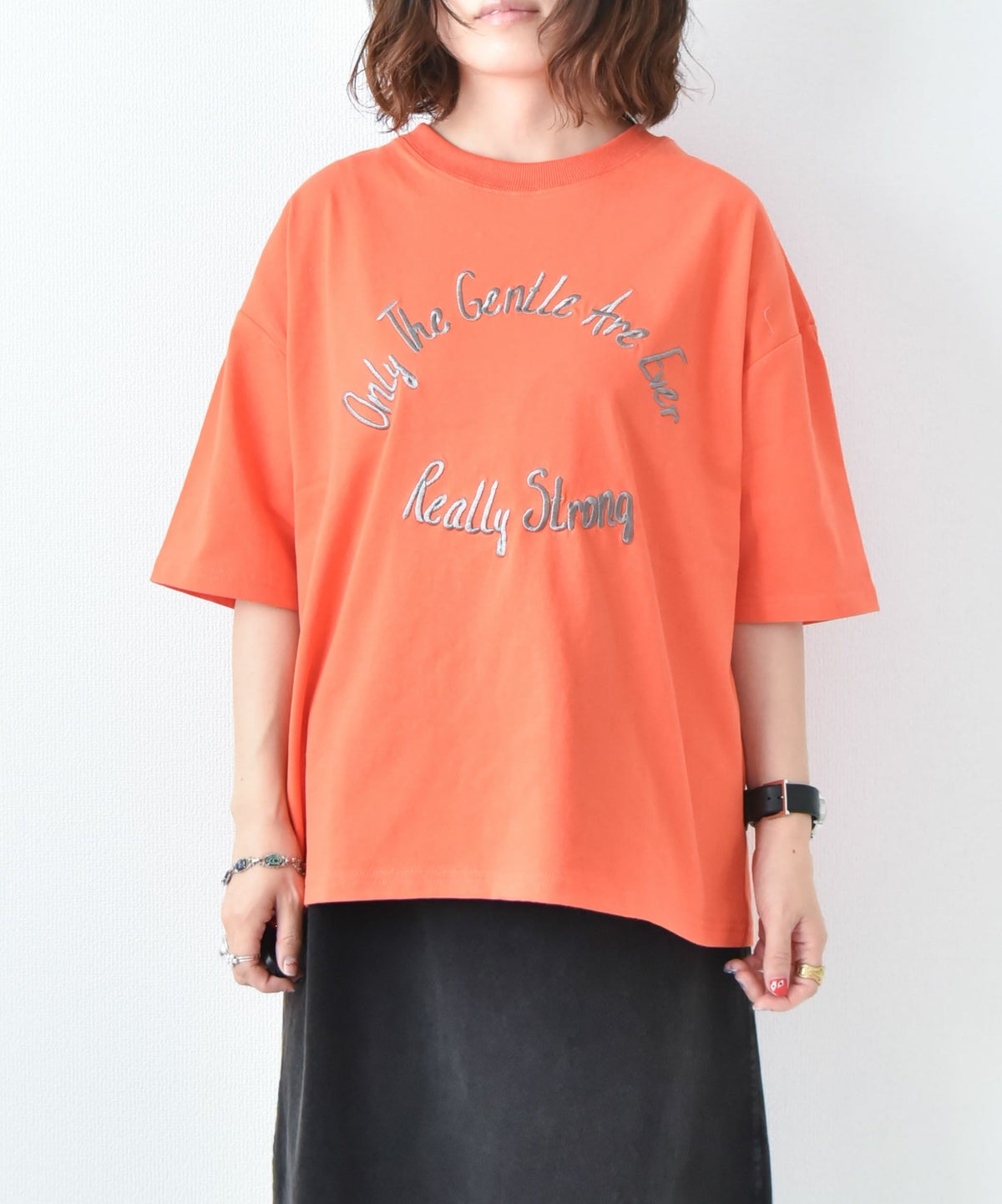 KAKELA&TRANQUIL｜刺繍ロゴクルーT [[12503-171-10]][D]