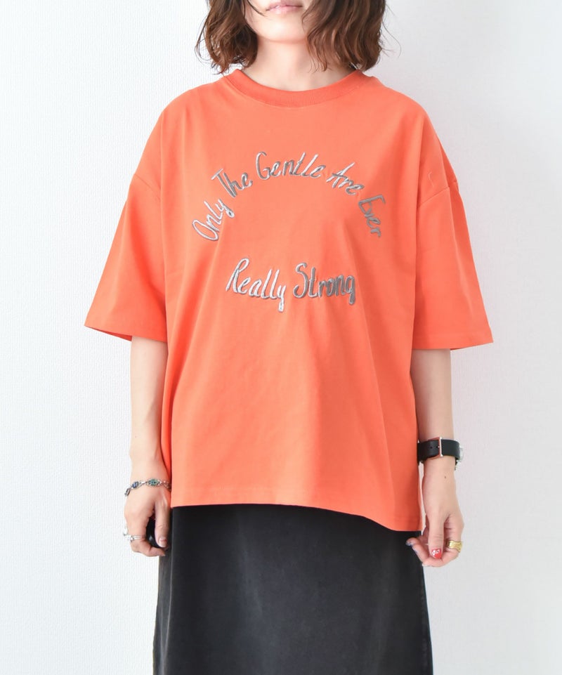 KAKELA&TRANQUIL｜刺繍ロゴクルーT [[12503-171-10]][D]