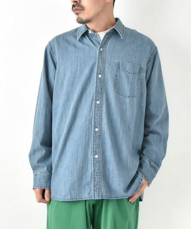 day standard｜レギュラーカラーデニムシャツ [[day-018]][D]
