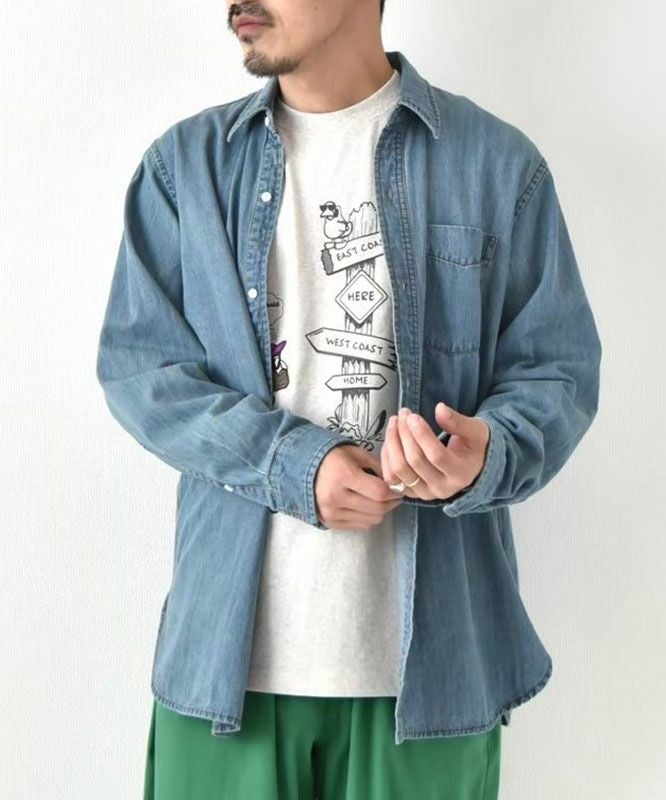 day standard｜レギュラーカラーデニムシャツ [[day-018]][D]