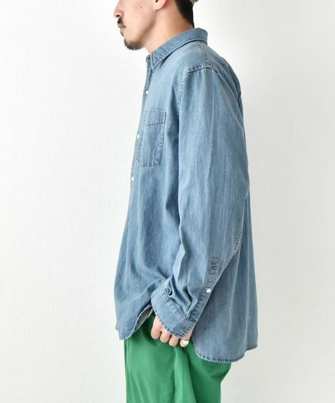 day standard｜レギュラーカラーデニムシャツ [[day-018]][D]