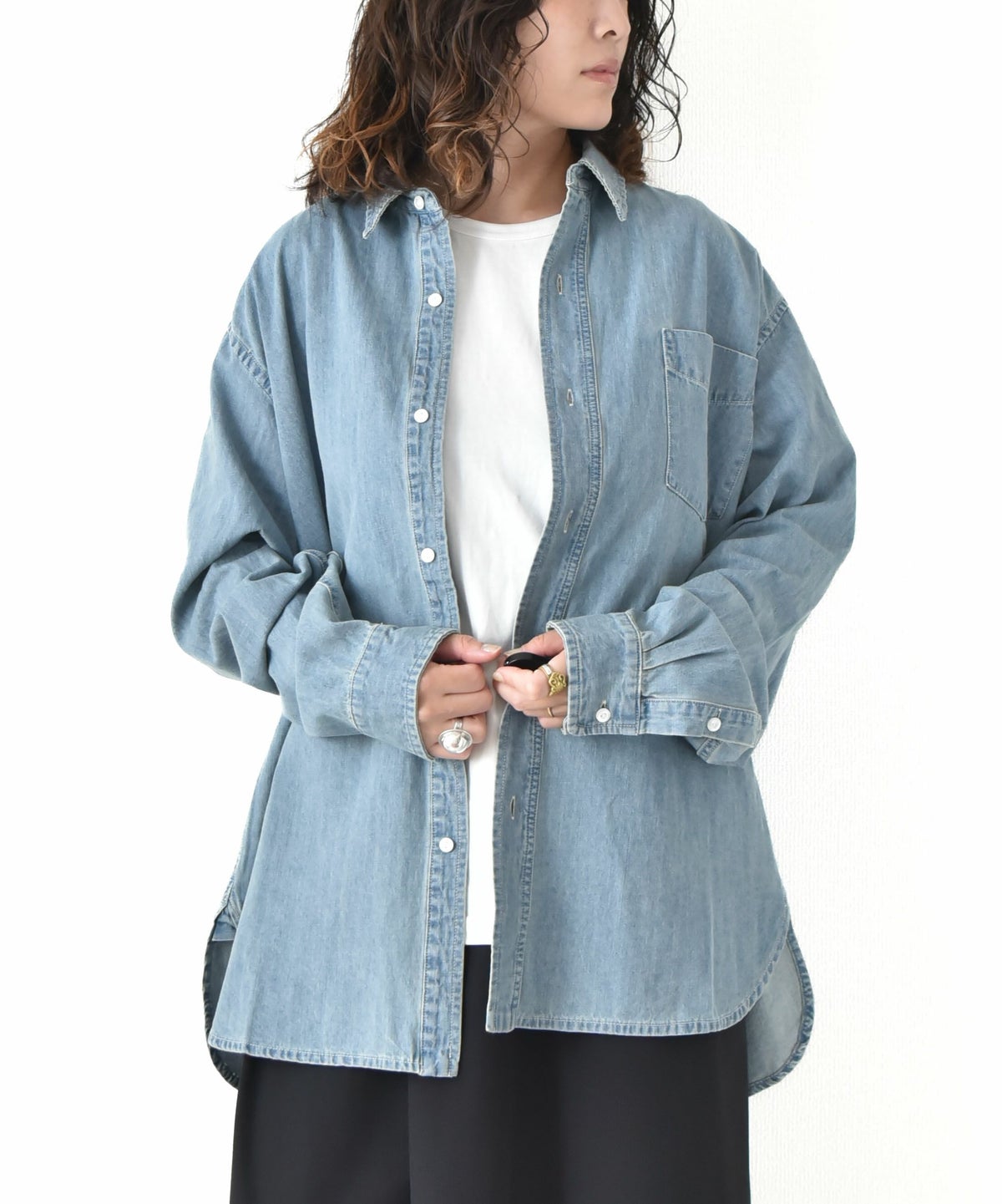 day standard｜レギュラーカラーデニムシャツ [[day-018]][D]