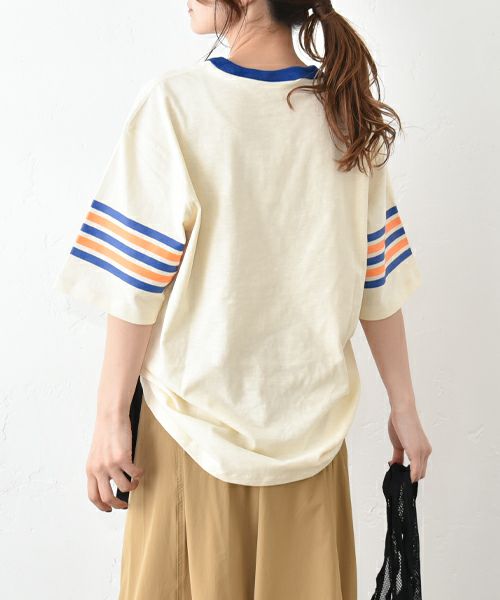 Champion｜プリントロゴリンガーTシャツ [[C3-B331]][C]