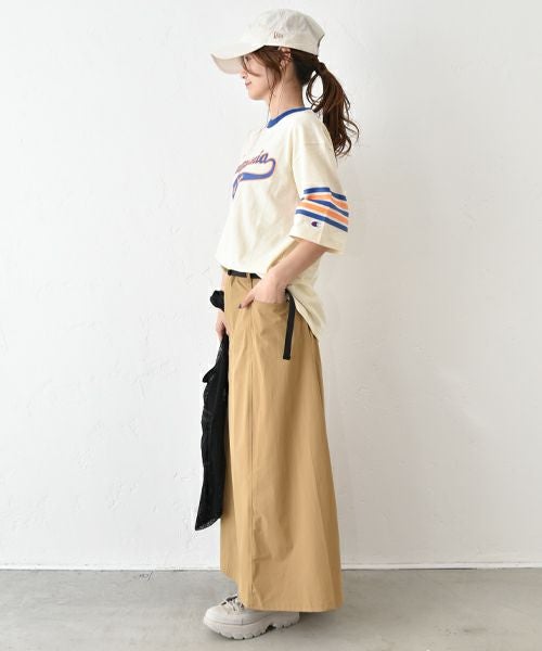 Champion｜プリントロゴリンガーTシャツ [[C3-B331]][C]