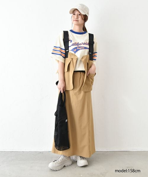 Champion｜プリントロゴリンガーTシャツ [[C3-B331]][C]