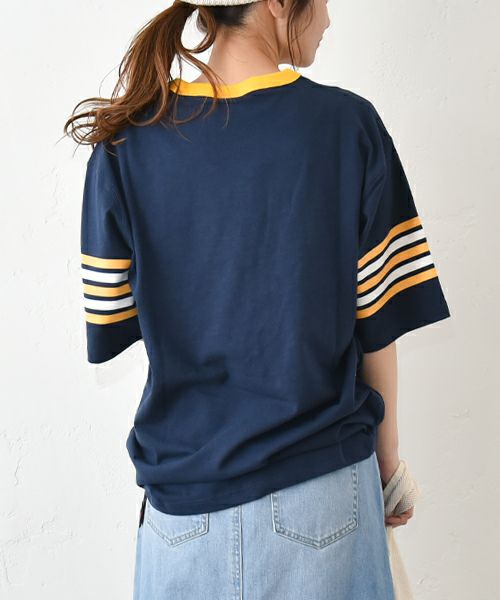 Champion｜プリントロゴリンガーTシャツ [[C3-B331]][C]