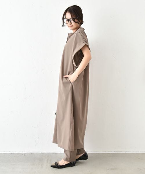 HUMS｜ワイドスリーブシャツワンピース [[WHU001]][C]