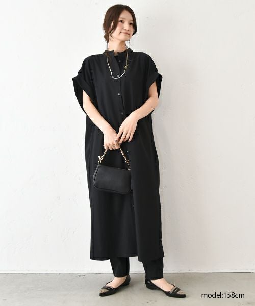HUMS｜ワイドスリーブシャツワンピース [[WHU001]][C]