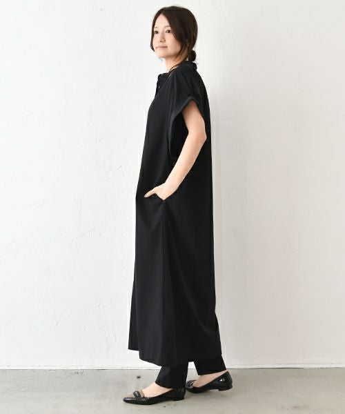 HUMS｜ワイドスリーブシャツワンピース [[WHU001]][C]