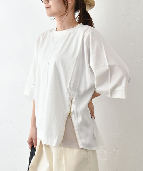 HUMS｜アシンメトリージッププルオーバー [[RNK-2552]][C]