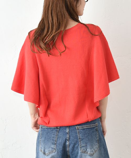 HUMS｜フレアスリーブニット [[RNK-2553]][C]