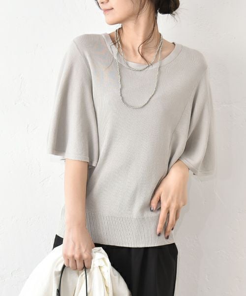 HUMS｜フレアスリーブニット [[RNK-2553]][C]