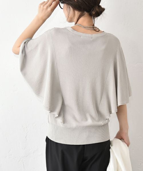 HUMS｜フレアスリーブニット [[RNK-2553]][C]