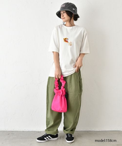 Gives a sense of fullment｜天竺刺繍Tee [[652003]][C]