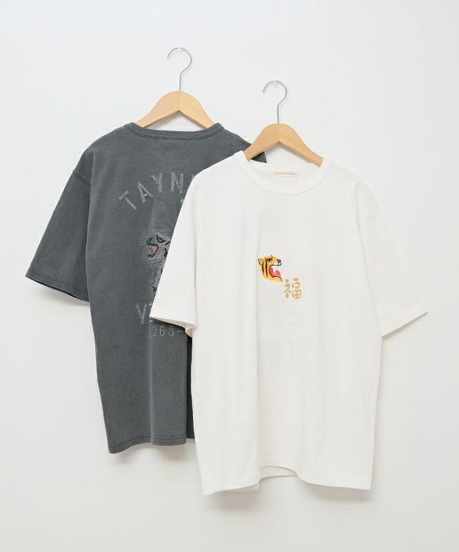 Gives a sense of fullment｜天竺刺繍Tee [[652003]][C]