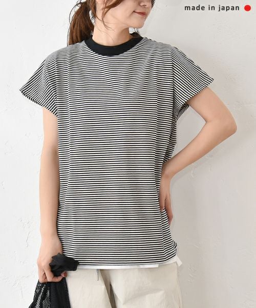 and quarter｜フレンチスリーブTee [[852405]][C]