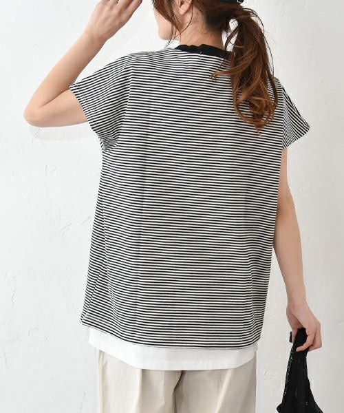 and quarter｜フレンチスリーブTee [[852405]][C]