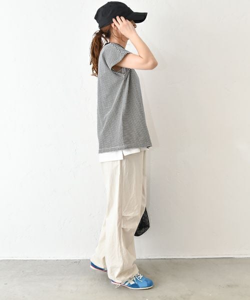 and quarter｜フレンチスリーブTee [[852405]][C]