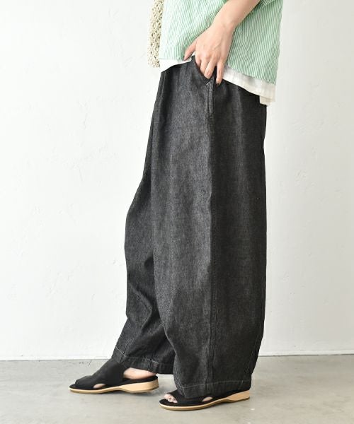 HARVESTY｜サーカスパンツ [[A12410-BLK(O/W)]][C]