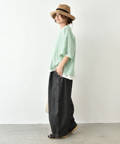 HARVESTY｜サーカスパンツ [[A12410-BLK(O/W)]][C]