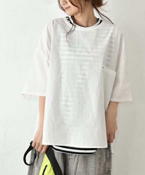 IN THE MARKET｜後ろワッペン付ポケットプルオーバー [[C-2381]][C]