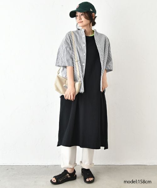 her.｜ストライプ半袖シャツ [[CE3SH250502]][C]