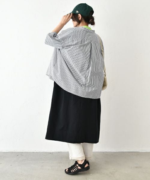 her.｜ストライプ半袖シャツ [[CE3SH250502]][C]