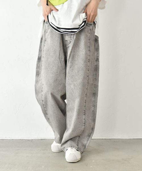 RNA｜ケミカル加工のワイドストレートパンツ [[R4314]][C]