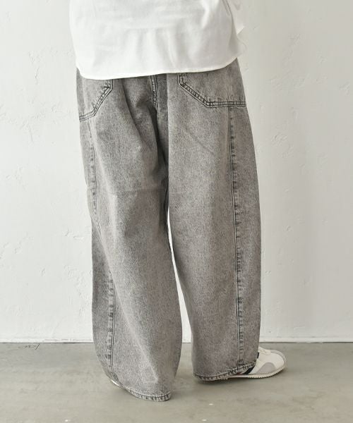 RNA｜ケミカル加工のワイドストレートパンツ [[R4314]][C]