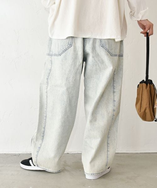 RNA｜ケミカル加工のワイドストレートパンツ [[R4314]][C]