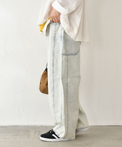 RNA｜ケミカル加工のワイドストレートパンツ [[R4314]][C]