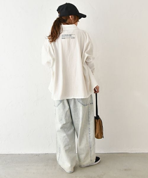 RNA｜ケミカル加工のワイドストレートパンツ [[R4314]][C]