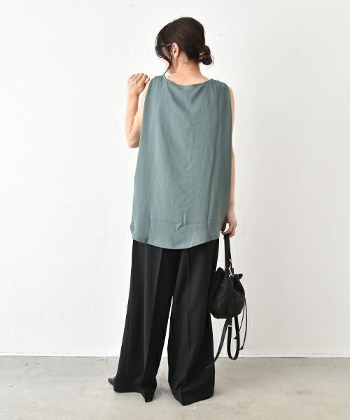 MIDIUMISOLID｜タックワイドプルオーバー [[2-112187]][C]