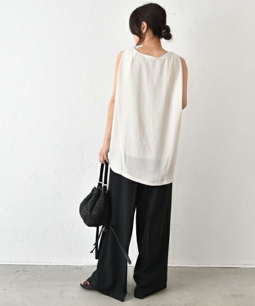 MIDIUMISOLID｜タックワイドプルオーバー [[2-112187]][C]