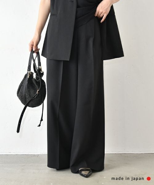 MIDIUMISOLID｜ストレートワイドパンツ [[3-16214752]][C]