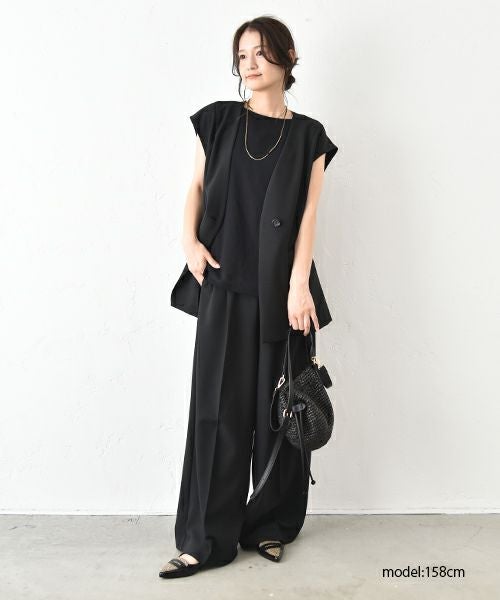 MIDIUMISOLID｜ストレートワイドパンツ [[3-16214752]][C]