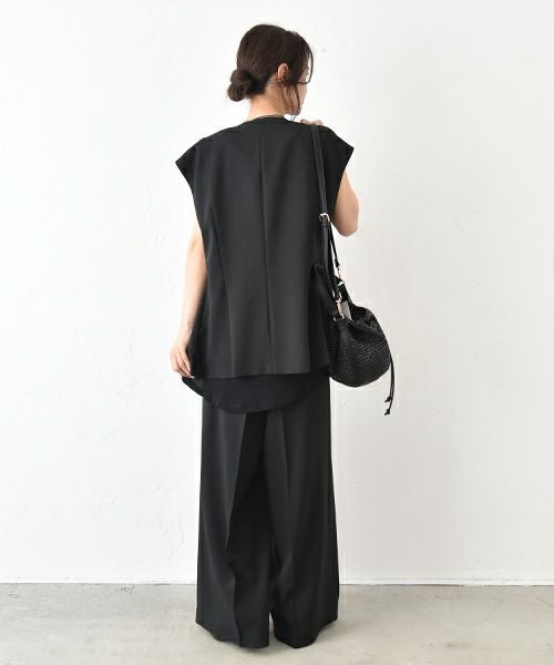 MIDIUMISOLID｜ストレートワイドパンツ [[3-16214752]][C]