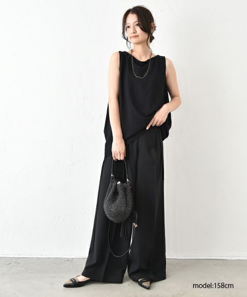 MIDIUMISOLID｜ストレートワイドパンツ [[3-16214752]][C]