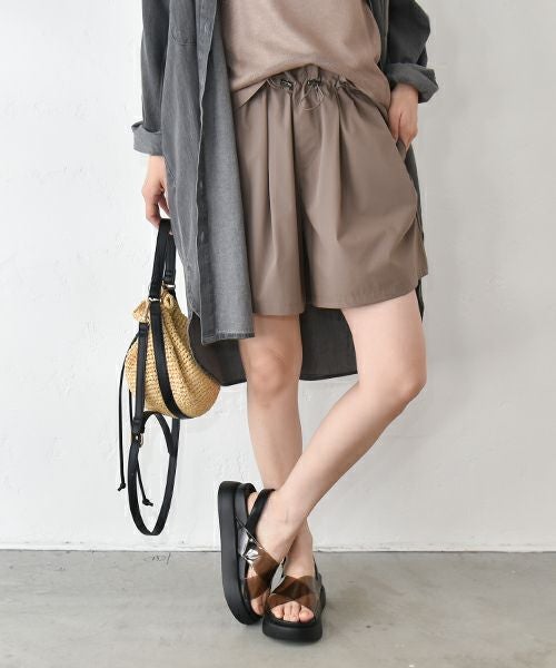 HUMS｜ギャザーショートパンツ [[WPN5073]][C]