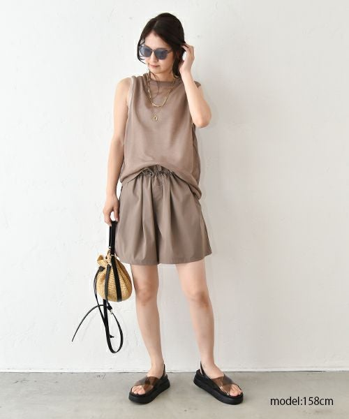 HUMS｜ギャザーショートパンツ [[WPN5073]][C]