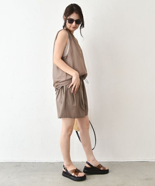 HUMS｜ギャザーショートパンツ [[WPN5073]][C]