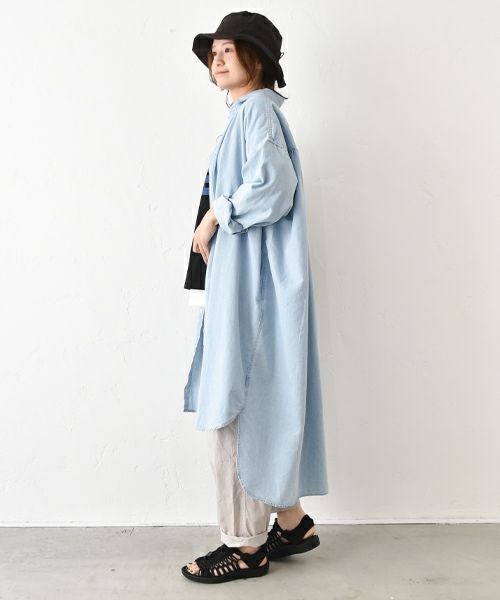 Our.｜ダンガリーデニムシャツワンピ [[131189H]][C]