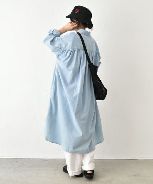 Our.｜ダンガリーデニムシャツワンピ [[131189H]][C]