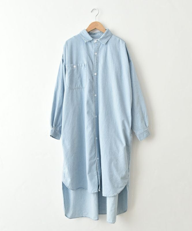  Our.｜ダンガリーデニムシャツワンピ [[131189H]][C]