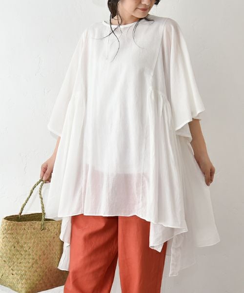 hagumu｜コットンボイルフレアチュニック [[hag-151]][C]