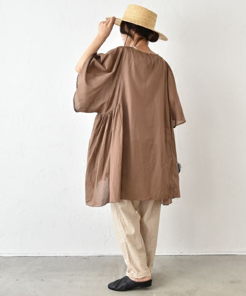 hagumu｜コットンボイルフレアチュニック [[hag-151]][C]
